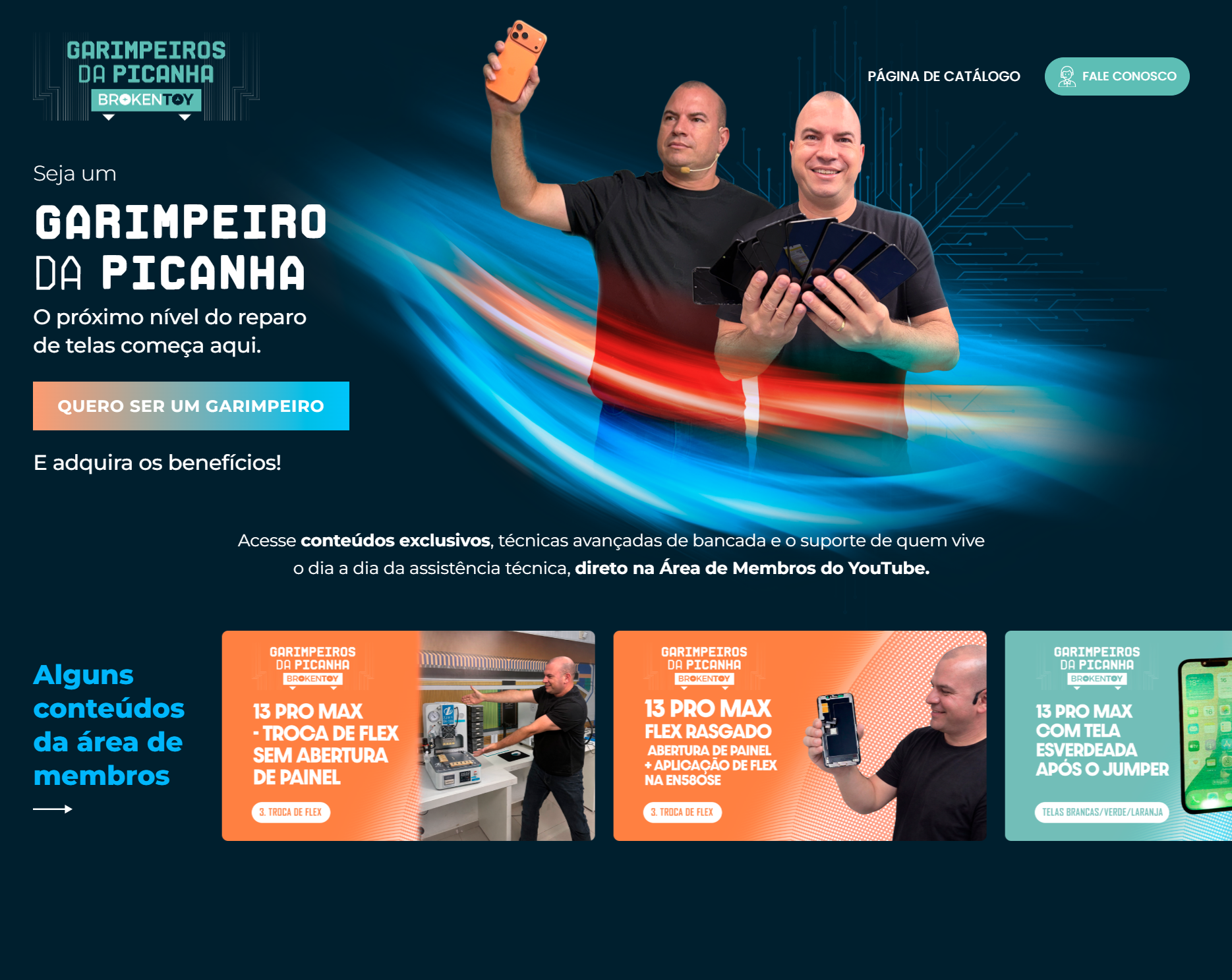 Captura de tela do site pwj.com.br